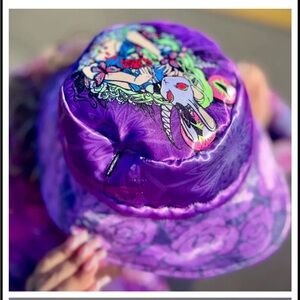 ❌SOLD❌ NWOT Purple Graphic Bucket Hat